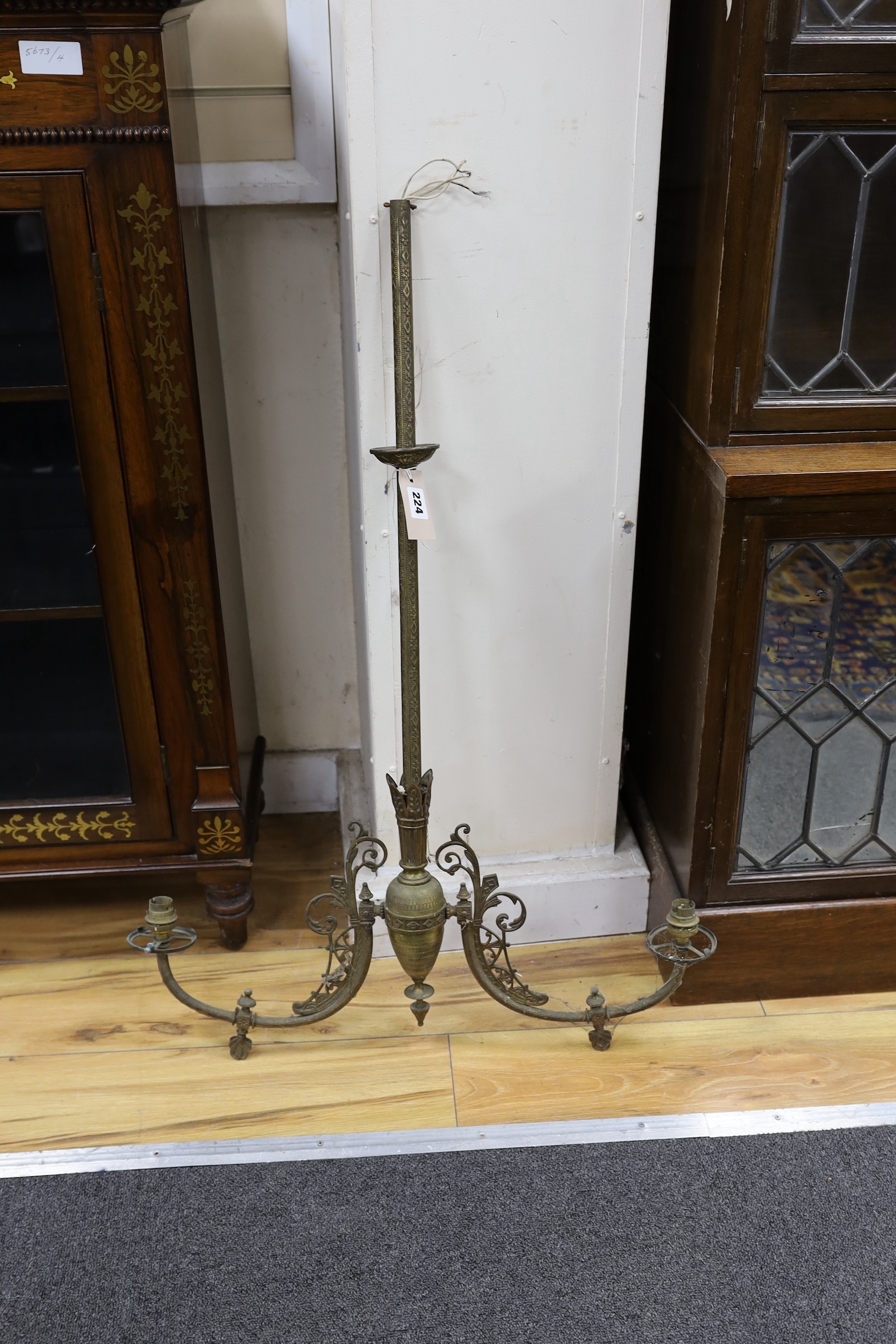 Brass electric ceiling lights